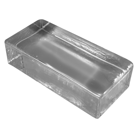 solid brick glass paver clear